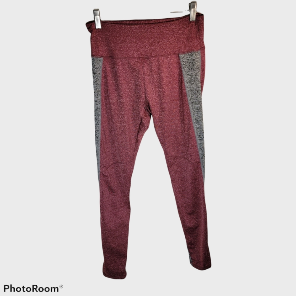 Burgundy leggings